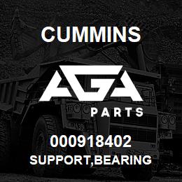 000918402 Cummins SUPPORT,BEARING | AGA Parts