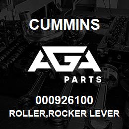 000926100 Cummins ROLLER,ROCKER LEVER | AGA Parts