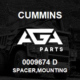 0009674 D Cummins SPACER,MOUNTING | AGA Parts