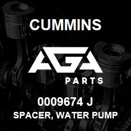 0009674 J Cummins SPACER, WATER PUMP | AGA Parts