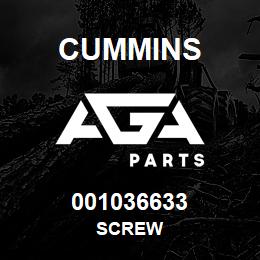 001036633 Cummins SCREW | AGA Parts