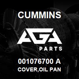 001076700 A Cummins COVER,OIL PAN | AGA Parts