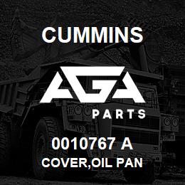 0010767 A Cummins COVER,OIL PAN | AGA Parts