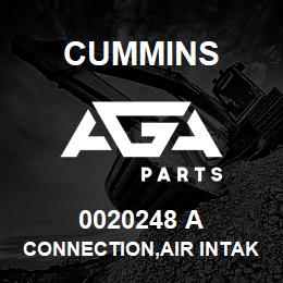 0020248 A Cummins CONNECTION,AIR INTAKE | AGA Parts