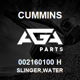 002160100 H Cummins SLINGER,WATER | AGA Parts