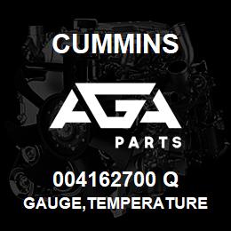 004162700 Q Cummins GAUGE,TEMPERATURE | AGA Parts