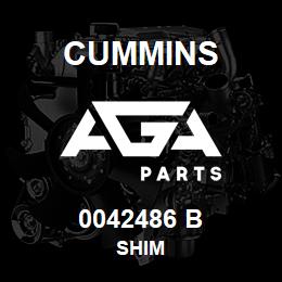 0042486 B Cummins SHIM | AGA Parts