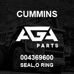 004369600 Cummins SEAL,O RING | AGA Parts
