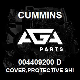 004409200 D Cummins COVER,PROTECTIVE SHIPPING | AGA Parts