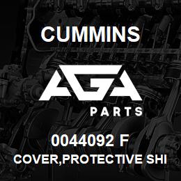 0044092 F Cummins COVER,PROTECTIVE SHIPPING | AGA Parts