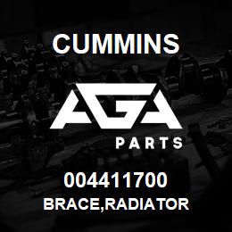 004411700 Cummins BRACE,RADIATOR | AGA Parts