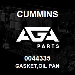 0044335 Cummins GASKET,OIL PAN | AGA Parts