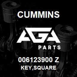 006123900 Z Cummins KEY,SQUARE | AGA Parts
