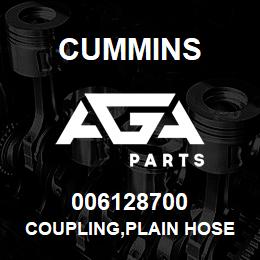 006128700 Cummins COUPLING,PLAIN HOSE | AGA Parts