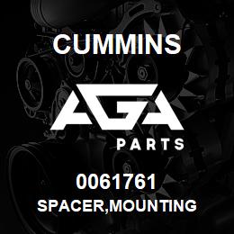 0061761 Cummins SPACER,MOUNTING | AGA Parts
