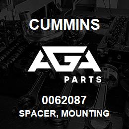 0062087 Cummins SPACER, MOUNTING | AGA Parts