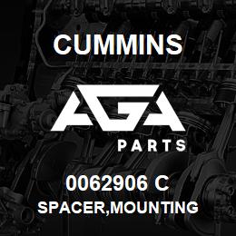0062906 C Cummins SPACER,MOUNTING | AGA Parts