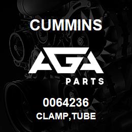 0064236 Cummins CLAMP,TUBE | AGA Parts