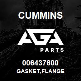 006437600 Cummins GASKET,FLANGE | AGA Parts