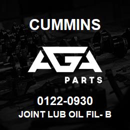 0122-0930 Cummins JOINT LUB OIL FIL- BLOCK | AGA Parts