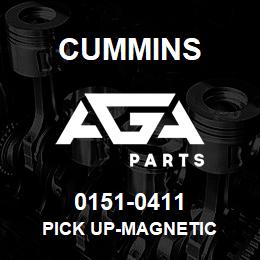 0151-0411 Cummins PICK UP-MAGNETIC | AGA Parts
