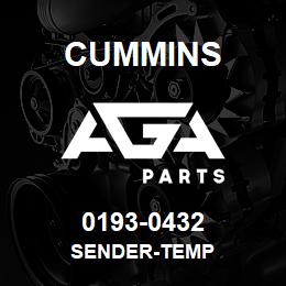 0193-0432 Cummins SENDER-TEMP | AGA Parts