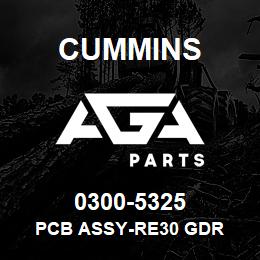 0300-5325 Cummins PCB ASSY-RE30 GDR | AGA Parts