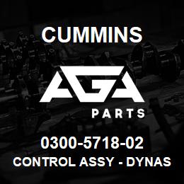 0300-5718-02 Cummins CONTROL ASSY - DYNASTY | AGA Parts