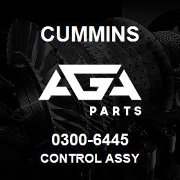 0300-6445 Cummins CONTROL ASSY | AGA Parts