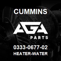 0333-0677-02 Cummins HEATER-WATER | AGA Parts