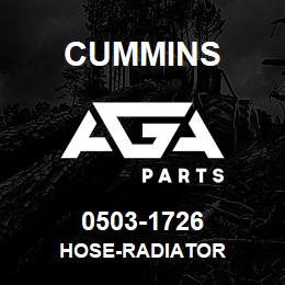 0503-1726 Cummins HOSE-RADIATOR | AGA Parts