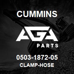 0503-1872-05 Cummins CLAMP-HOSE | AGA Parts
