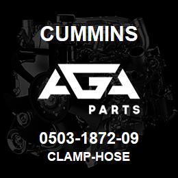 0503-1872-09 Cummins CLAMP-HOSE | AGA Parts