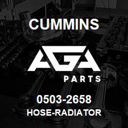 0503-2658 Cummins HOSE-RADIATOR | AGA Parts