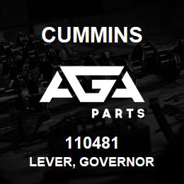 110481 Cummins LEVER, GOVERNOR | AGA Parts