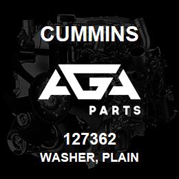 127362 Cummins WASHER, PLAIN | AGA Parts
