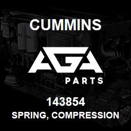 143854 Cummins SPRING, COMPRESSION | AGA Parts