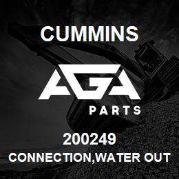 200249 Cummins CONNECTION,WATER OUTLET | AGA Parts