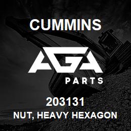 203131 Cummins NUT, HEAVY HEXAGON | AGA Parts