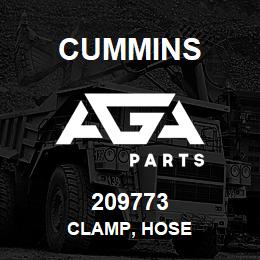 209773 Cummins CLAMP, HOSE | AGA Parts