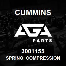 3001155 Cummins SPRING, COMPRESSION | AGA Parts