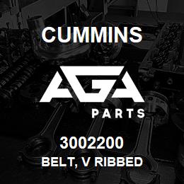 3002200 Cummins BELT, V RIBBED | AGA Parts