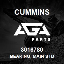 3016780 Cummins BEARING, MAIN STD | AGA Parts