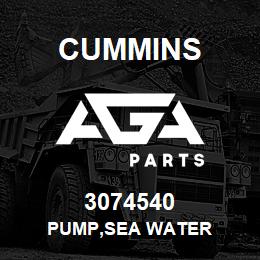 3074540 Cummins PUMP,SEA WATER | AGA Parts
