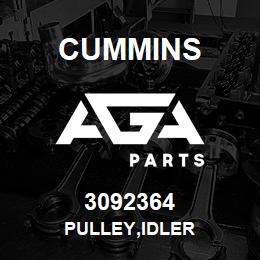 3092364 Cummins PULLEY,IDLER | AGA Parts
