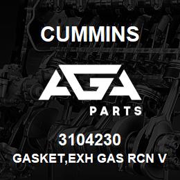3104230 Cummins GASKET,EXH GAS RCN VALVE | AGA Parts