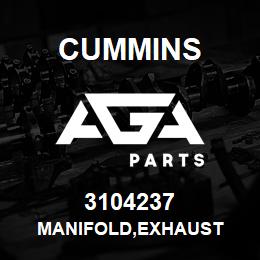 3104237 Cummins MANIFOLD,EXHAUST | AGA Parts
