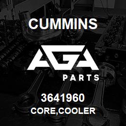 3641960 Cummins CORE,COOLER | AGA Parts