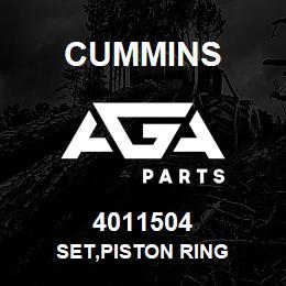4011504 Cummins SET,PISTON RING | AGA Parts