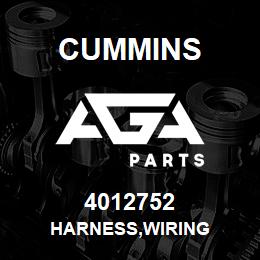 4012752 Cummins HARNESS,WIRING | AGA Parts